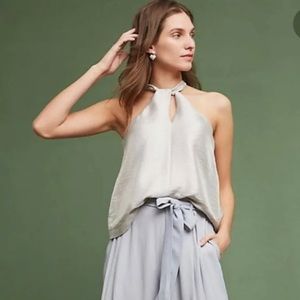 Anthropologie Maeve Twisted Halter Top